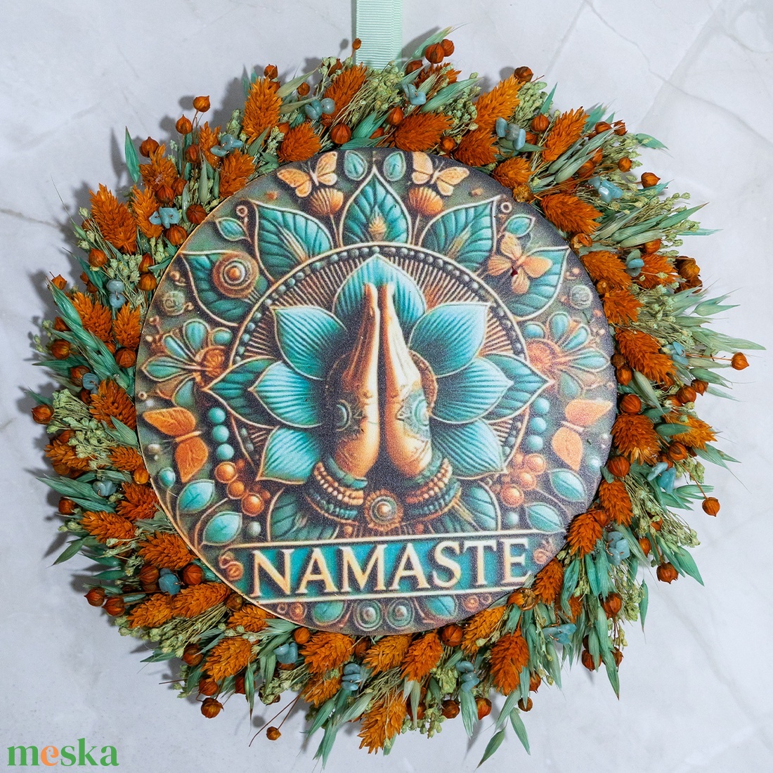Namaste kopogtató � a nyugalom, harmónia és önkifejezés ajtódísze - otthon & életmód - dekoráció - ajtó- és ablak dekoráció - ajtódísz & kopogtató - Meska.hu