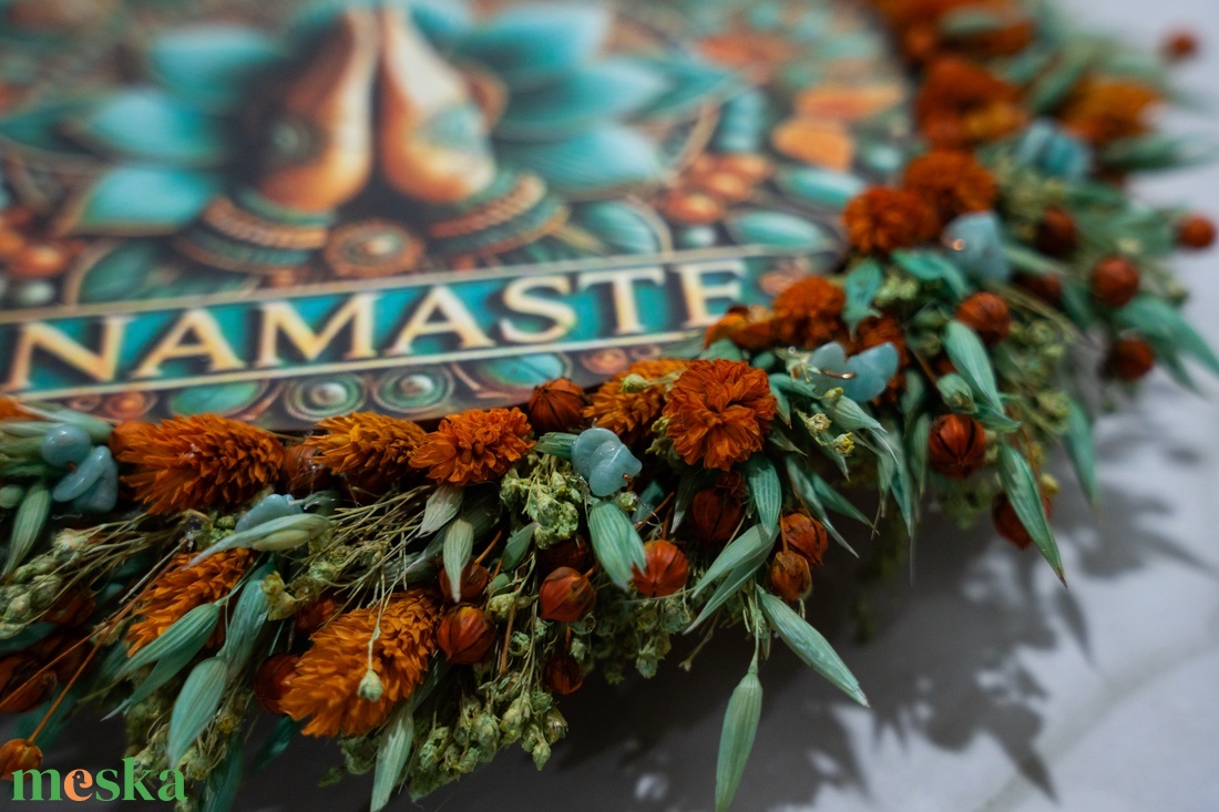 Namaste kopogtató � a nyugalom, harmónia és önkifejezés ajtódísze - otthon & életmód - dekoráció - ajtó- és ablak dekoráció - ajtódísz & kopogtató - Meska.hu
