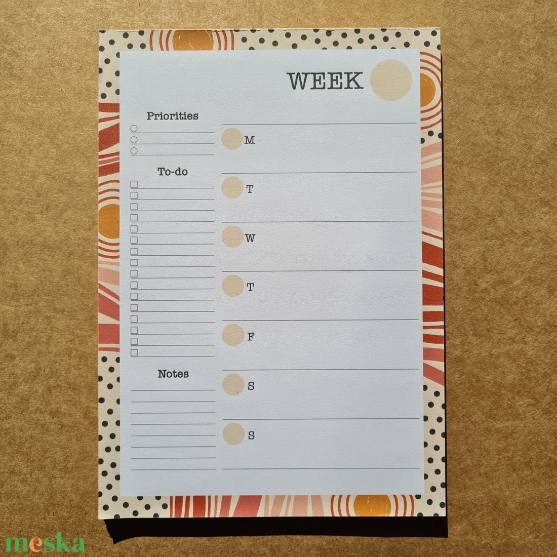Angol nyelvű heti tervező jegyzettömb / Weekly Planner notepad - otthon & életmód - papír, írószer - jegyzetfüzet & napló - Meska.hu Angol nyelvű heti tervező jegyzettömb / Weekly Planner notepad - otthon & életmód - papír, írószer - jegyzetfüzet & napló - Meska.hu