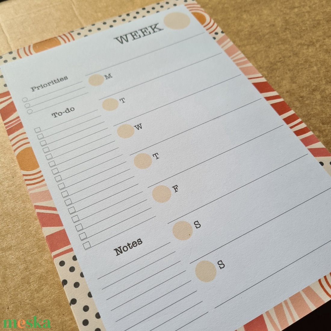 Angol nyelvű heti tervező jegyzettömb / Weekly Planner notepad - otthon & életmód - papír, írószer - jegyzetfüzet & napló - Meska.hu Angol nyelvű heti tervező jegyzettömb / Weekly Planner notepad - otthon & életmód - papír, írószer - jegyzetfüzet & napló - Meska.hu