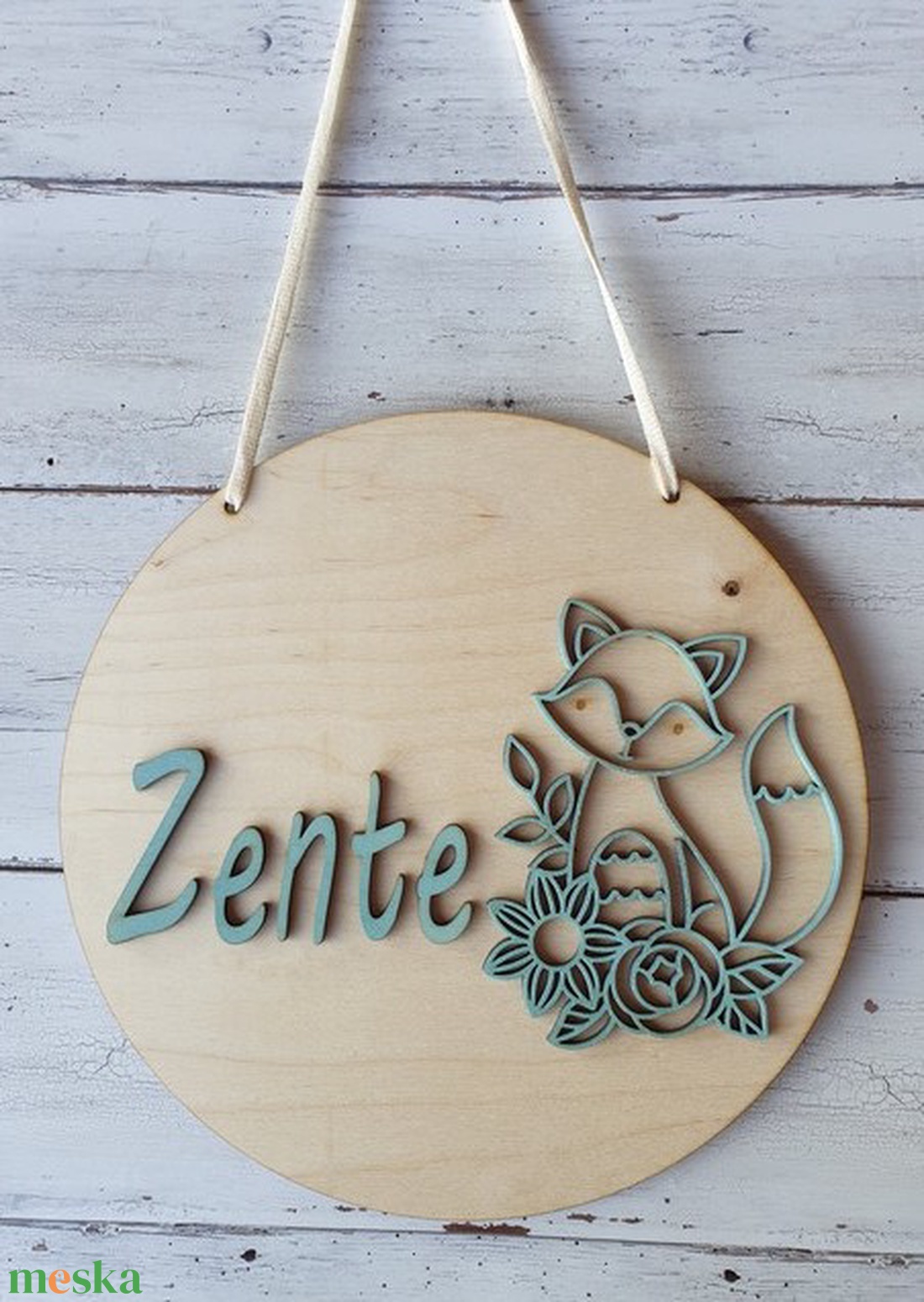 Névtábla - róka - többféle színnel - otthon & életmód - babaszoba, gyerekszoba - babaszoba, gyerekszoba - Meska.hu