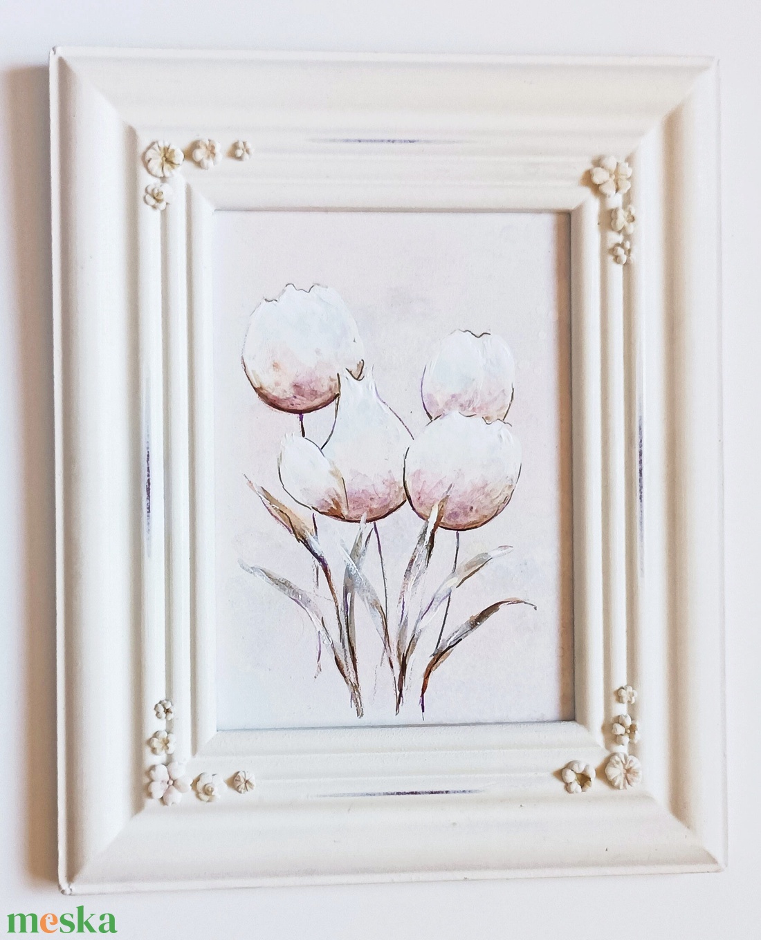Keretes festmény tulipánokkal - művészet - festmény - festmény vegyes technika - Meska.hu Keretes festmény tulipánokkal - művészet - festmény - festmény vegyes technika - Meska.hu