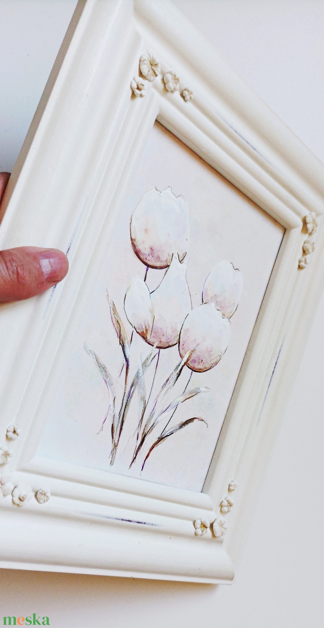 Keretes festmény tulipánokkal - művészet - festmény - festmény vegyes technika - Meska.hu Keretes festmény tulipánokkal - művészet - festmény - festmény vegyes technika - Meska.hu