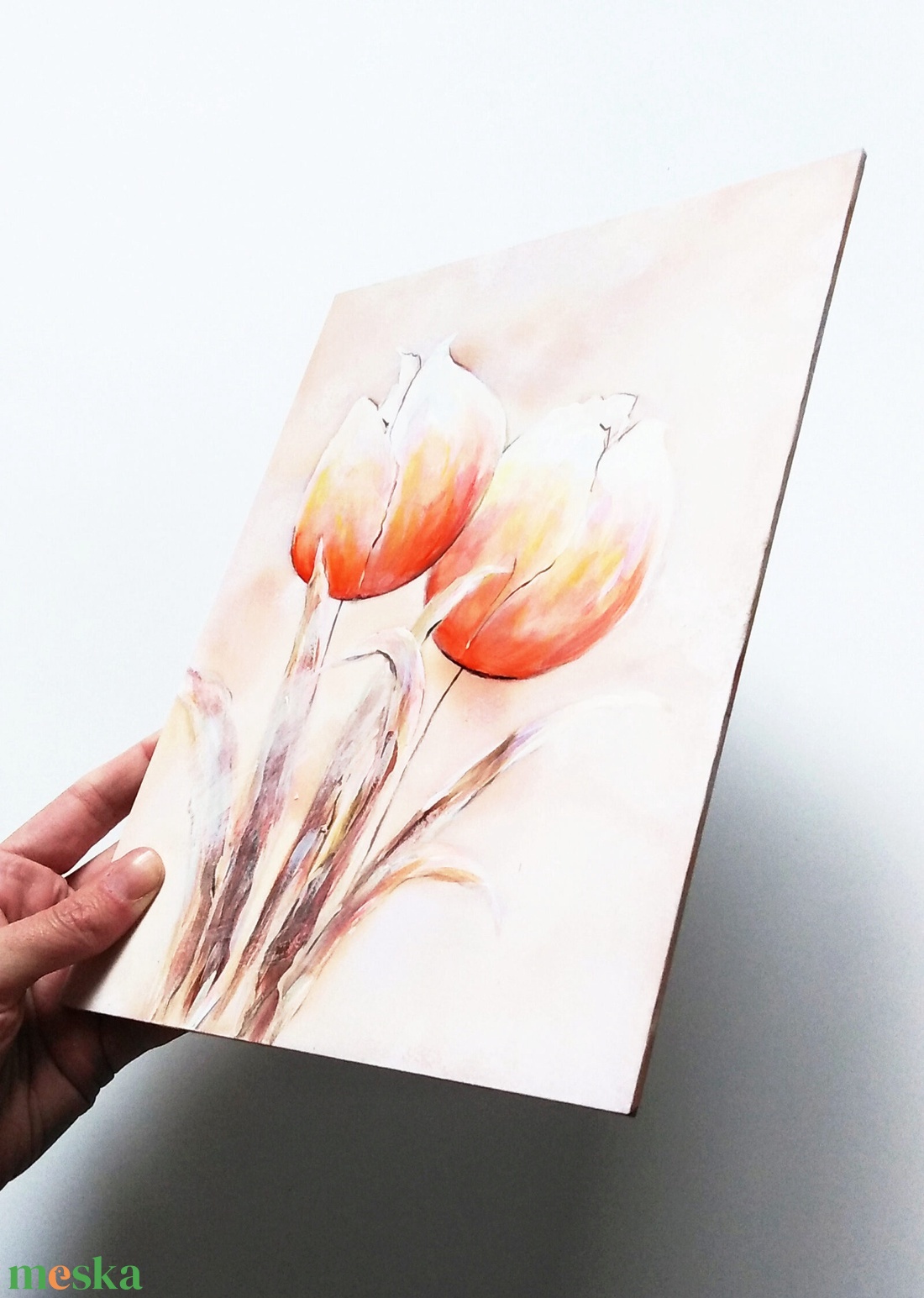 Tulipános selyem festmény 20 x 26 cm - művészet - festmény - festmény vegyes technika - Meska.hu Tulipános selyem festmény 20 x 26 cm - művészet - festmény - festmény vegyes technika - Meska.hu