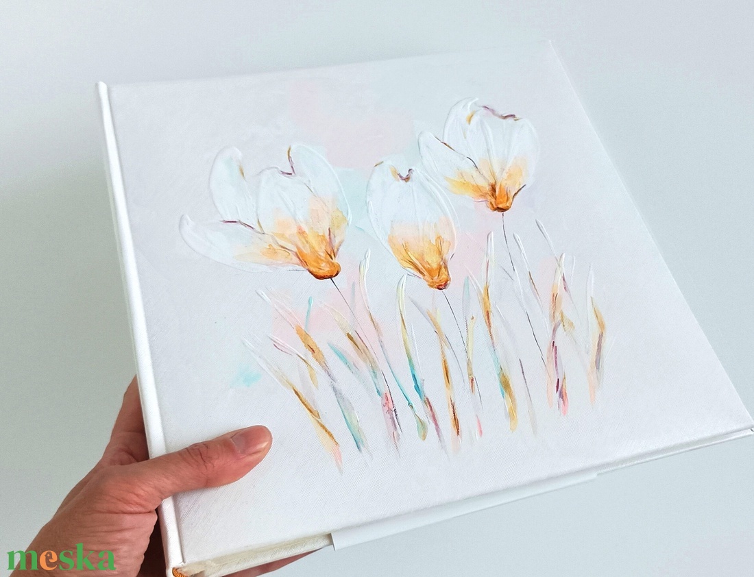 Fotóalbum liliomokkal 26x26 cm - otthon & életmód - papír, írószer - album & fotóalbum - Meska.hu
