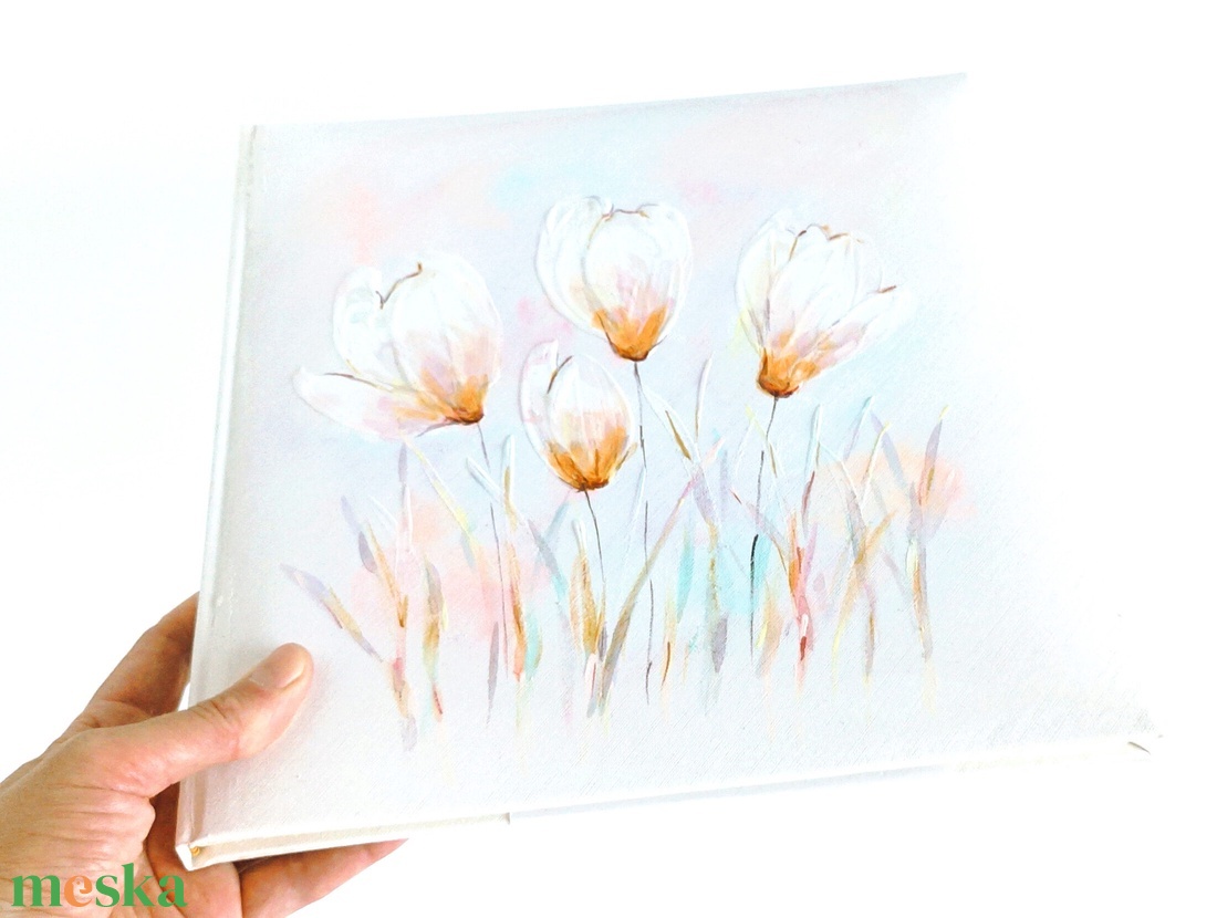 Fotóalbum liliomokkal 26x26 cm - otthon & életmód - papír, írószer - album & fotóalbum - Meska.hu