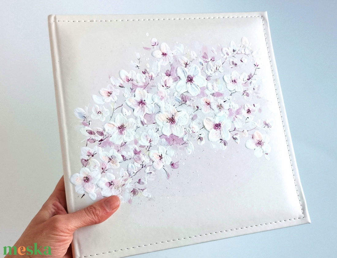 Cseresznyevirágos fotóalbum (26 x 26 cm) - esküvő - emlék & ajándék - album & fotóalbum - Meska.hu Cseresznyevirágos fotóalbum (26 x 26 cm) - esküvő - emlék & ajándék - album & fotóalbum - Meska.hu