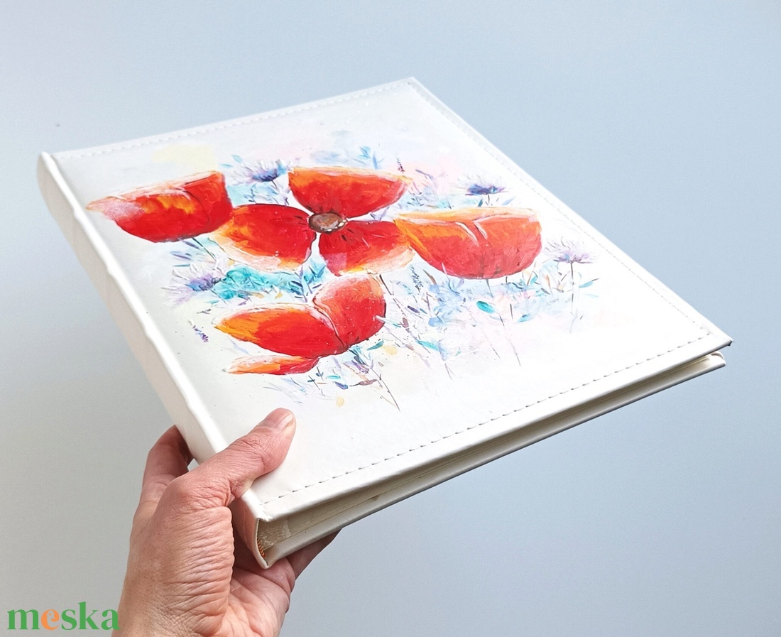 Fotóalbum pipacsokkal 25x30 cm - otthon & életmód - papír, írószer - album & fotóalbum - Meska.hu Fotóalbum pipacsokkal 25x30 cm - otthon & életmód - papír, írószer - album & fotóalbum - Meska.hu