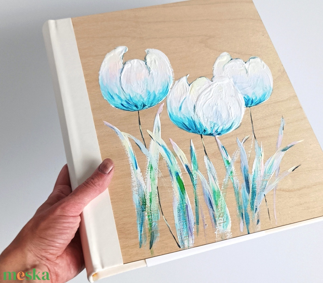 Fotóalbum tulipánokkal 25x30 cm - otthon & életmód - papír, írószer - album & fotóalbum - Meska.hu