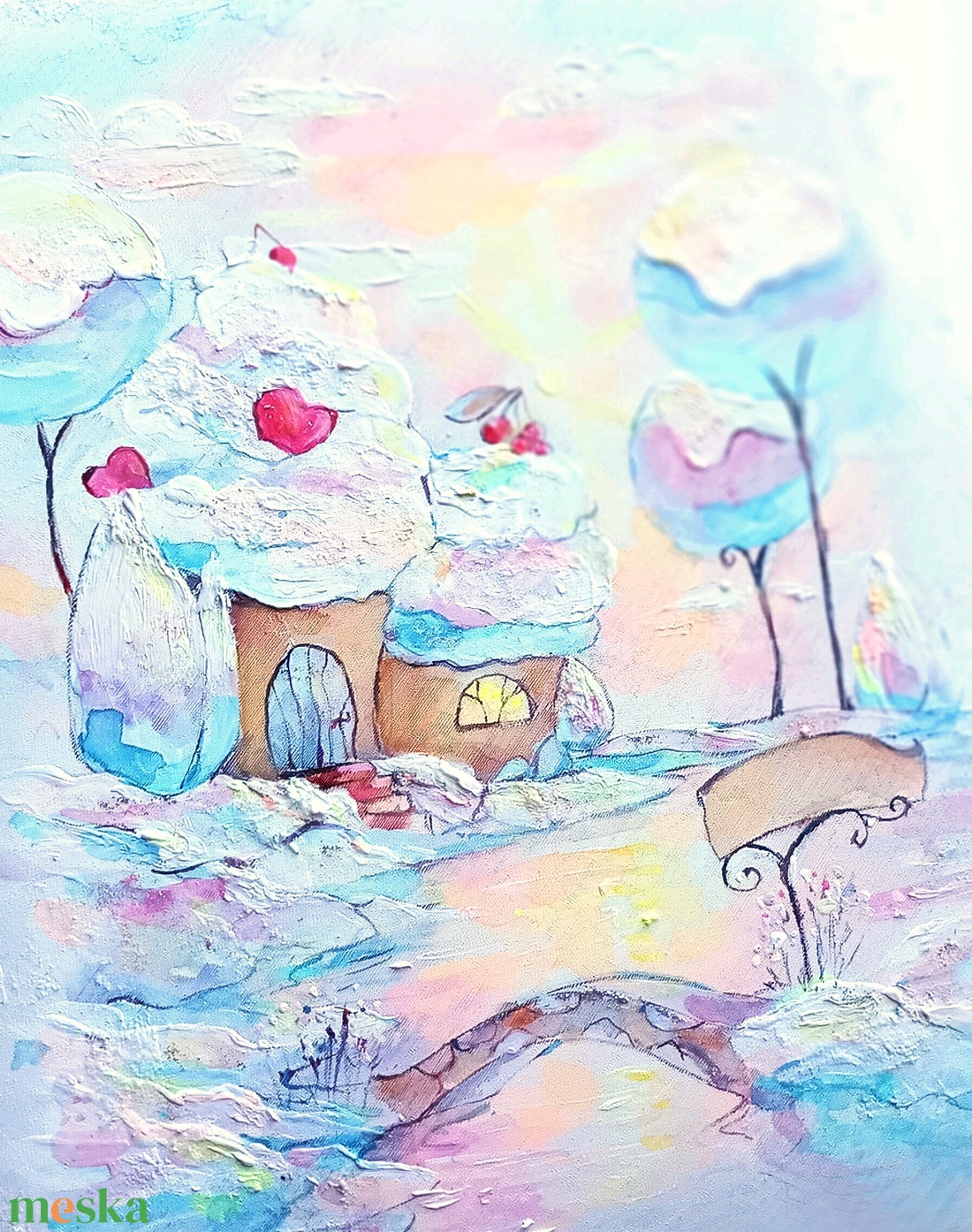 Névre szóló sütifalu fotóalbum 25x30 cm - otthon & életmód - papír, írószer - album & fotóalbum - Meska.hu