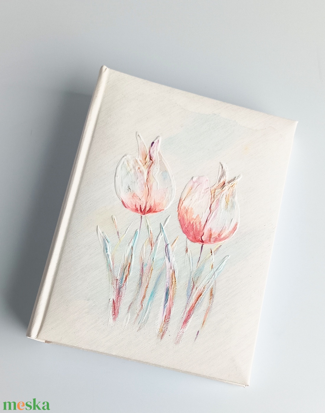 Tulipános fotóalbum 13x18 cm-es fotóknak - esküvő - emlék & ajándék - album & fotóalbum - Meska.hu