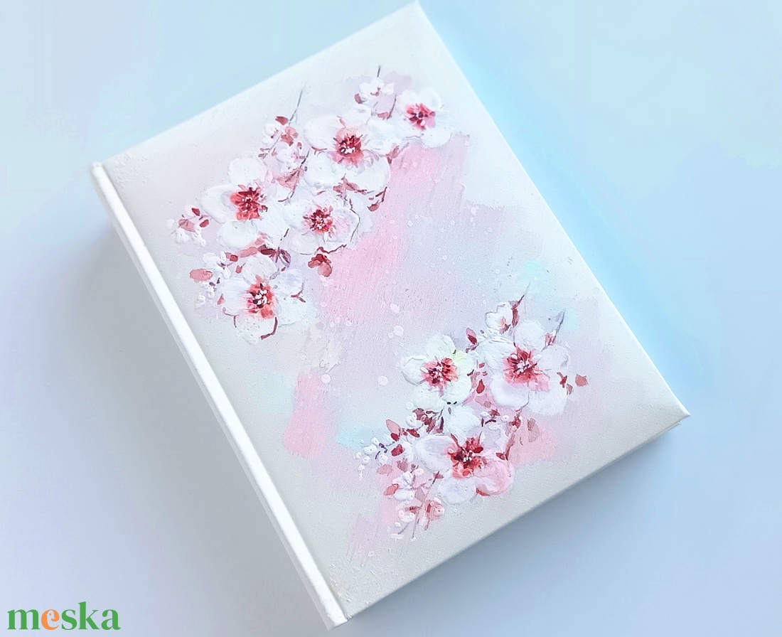 Cseresznyevirágos fotóalbum 13x18 cm-es fotóknak - esküvő - emlék & ajándék - album & fotóalbum - Meska.hu