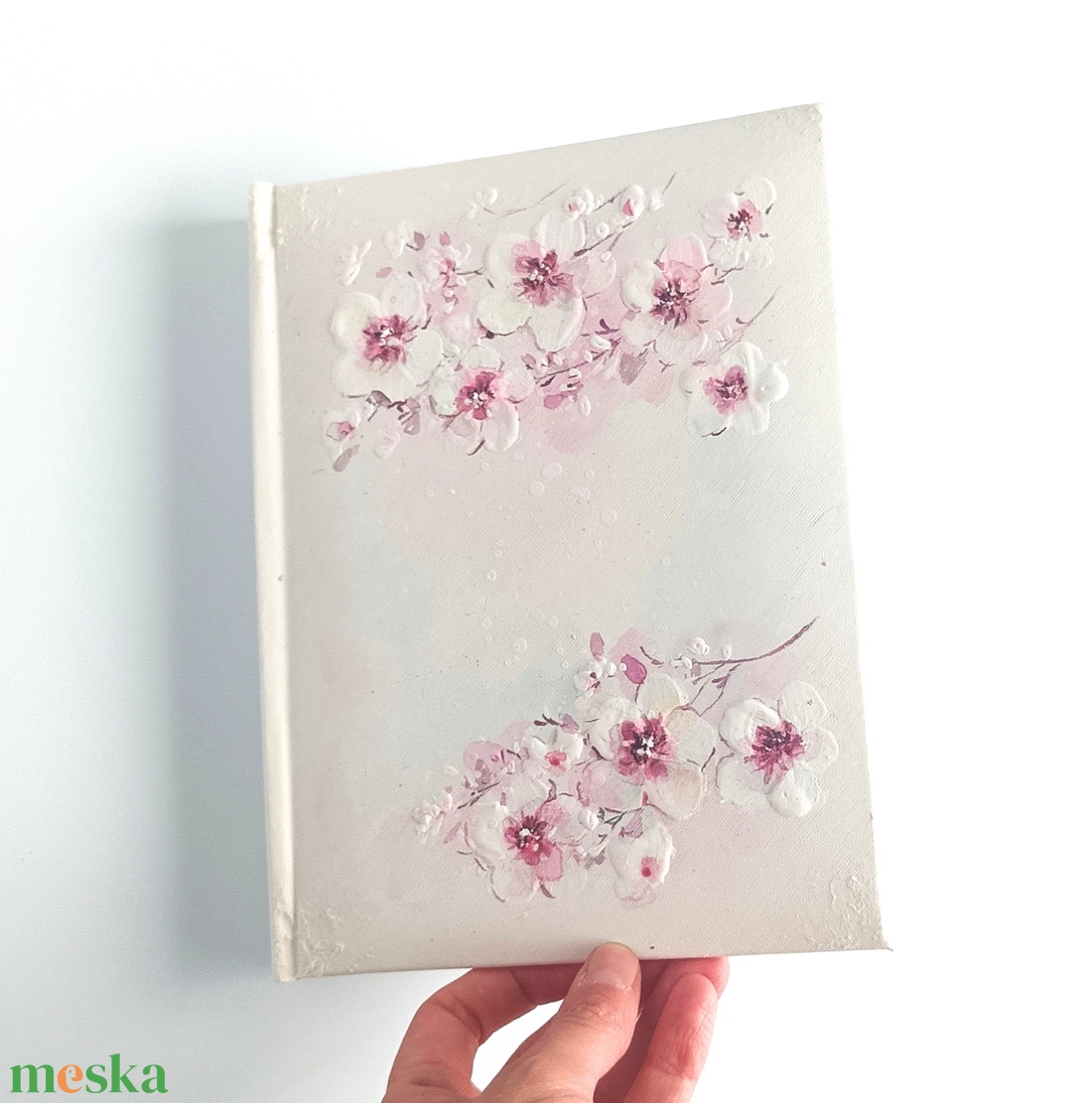 Cseresznyevirágos fotóalbum 13x18 cm-es fotóknak - esküvő - emlék & ajándék - album & fotóalbum - Meska.hu
