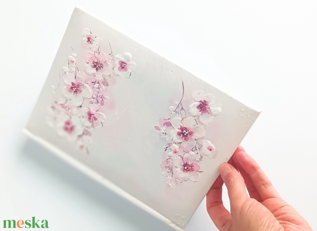 Cseresznyevirágos fotóalbum 13x18 cm-es fotóknak - esküvő - emlék & ajándék - album & fotóalbum - Meska.hu