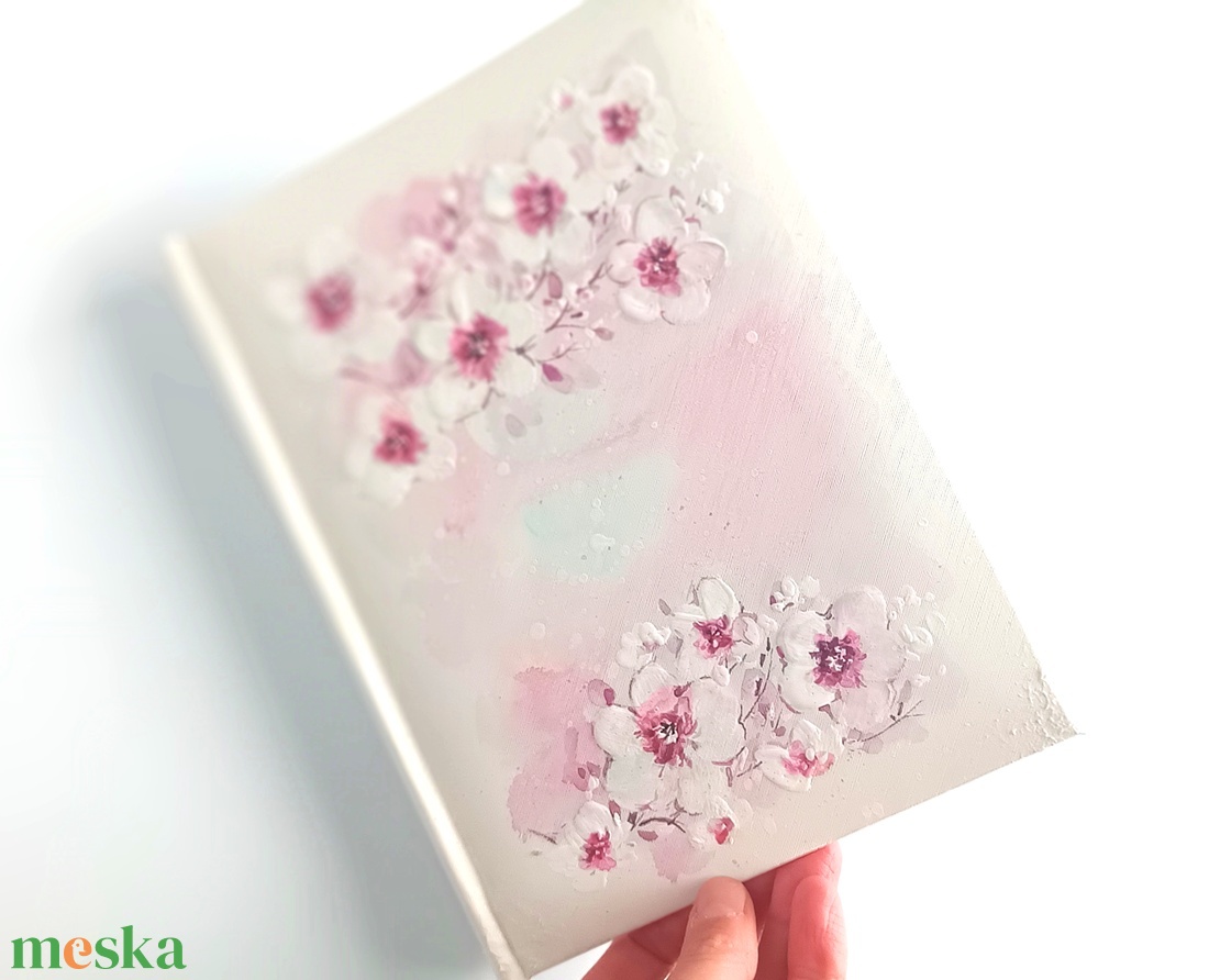 Cseresznyevirágos fotóalbum 13x18 cm-es fotóknak - esküvő - emlék & ajándék - album & fotóalbum - Meska.hu