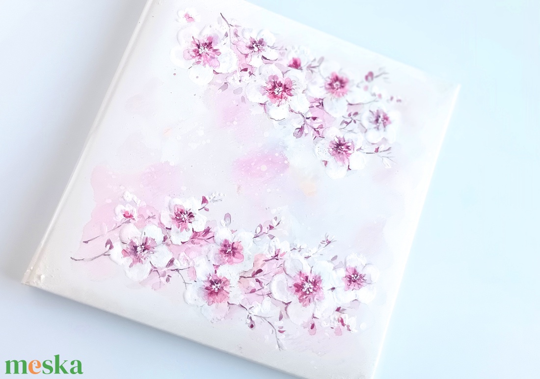 Cseresznyevirágos fotóalbum (26 x 26 cm) - esküvő - emlék & ajándék - album & fotóalbum - Meska.hu