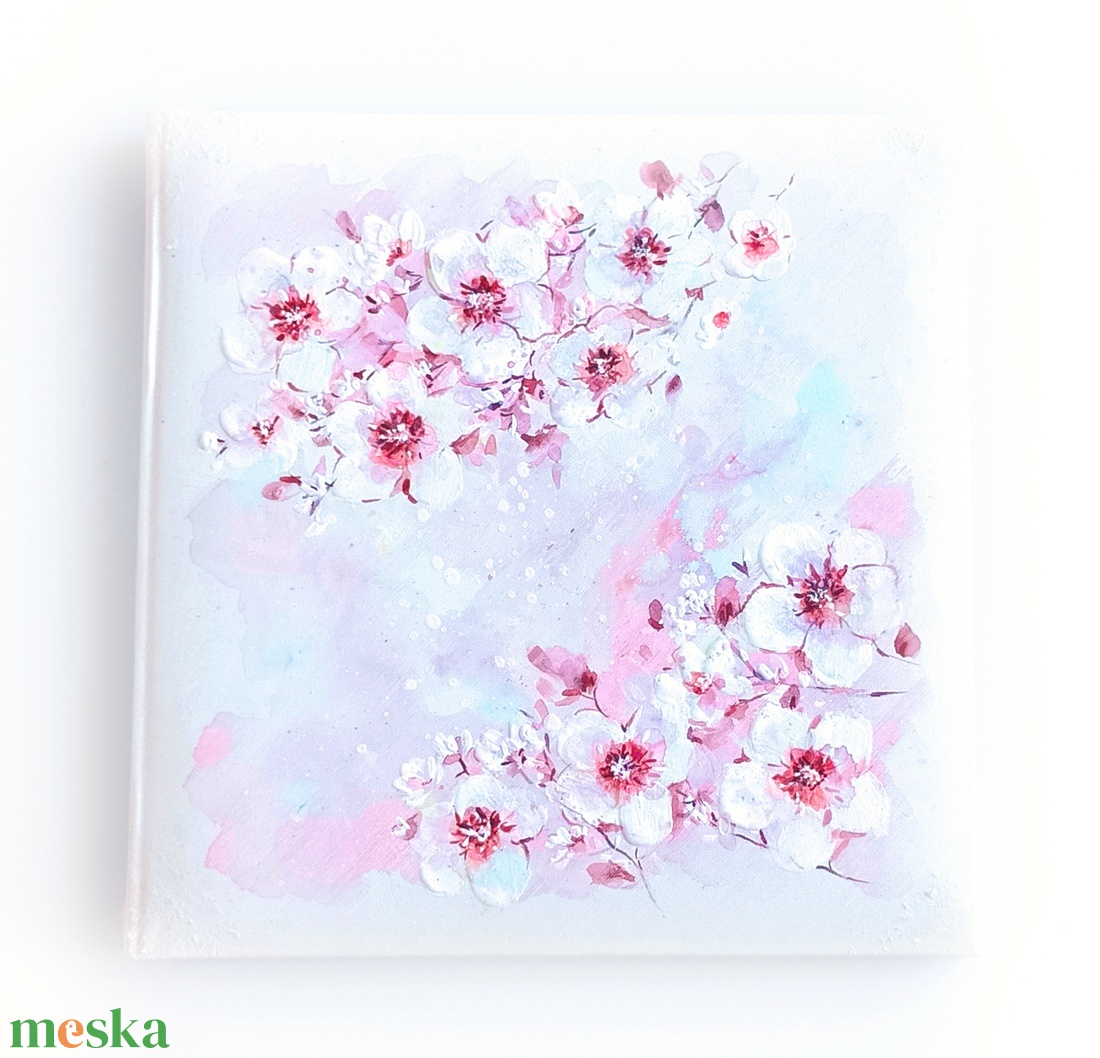 Cseresznyevirágos fotóalbum (26 x 26 cm) - esküvő - emlék & ajándék - album & fotóalbum - Meska.hu