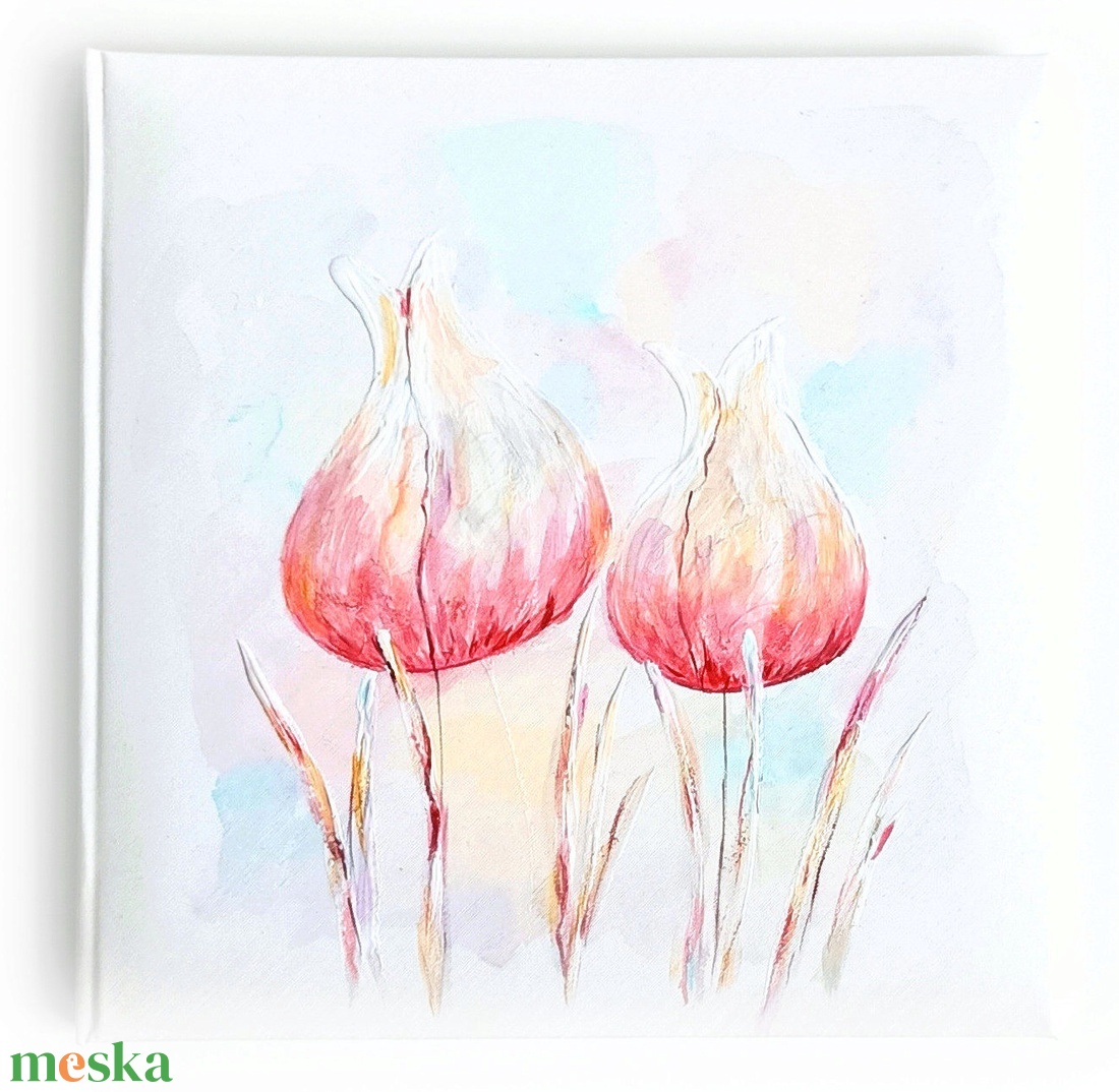 Fotóalbum tulipánokkal 25x25 cm - otthon & életmód - papír, írószer - album & fotóalbum - Meska.hu
