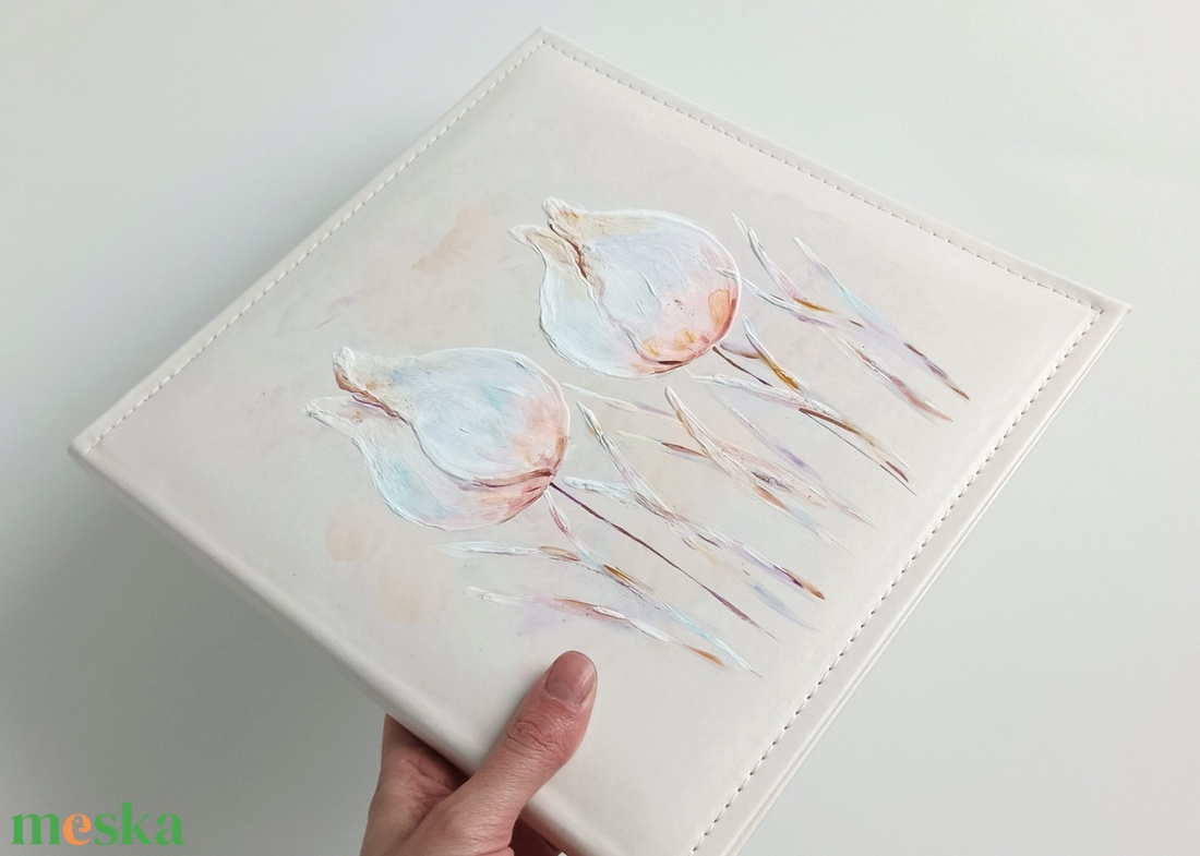 Tulipános fotóalbum (26 x 26 cm) - esküvő - emlék & ajándék - album & fotóalbum - Meska.hu