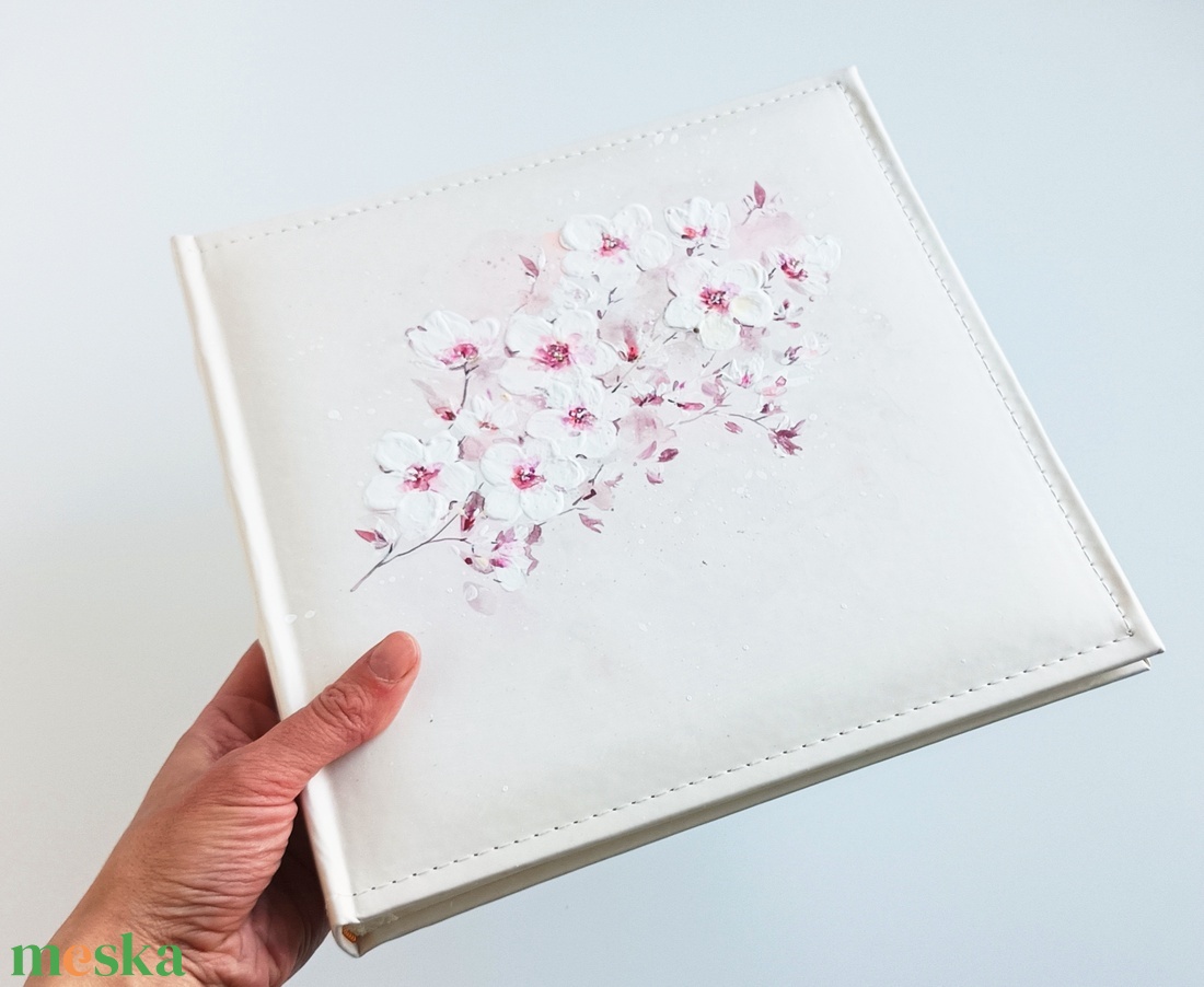 Sakura fotóalbum (26 x 26 cm) - esküvő - emlék & ajándék - album & fotóalbum - Meska.hu