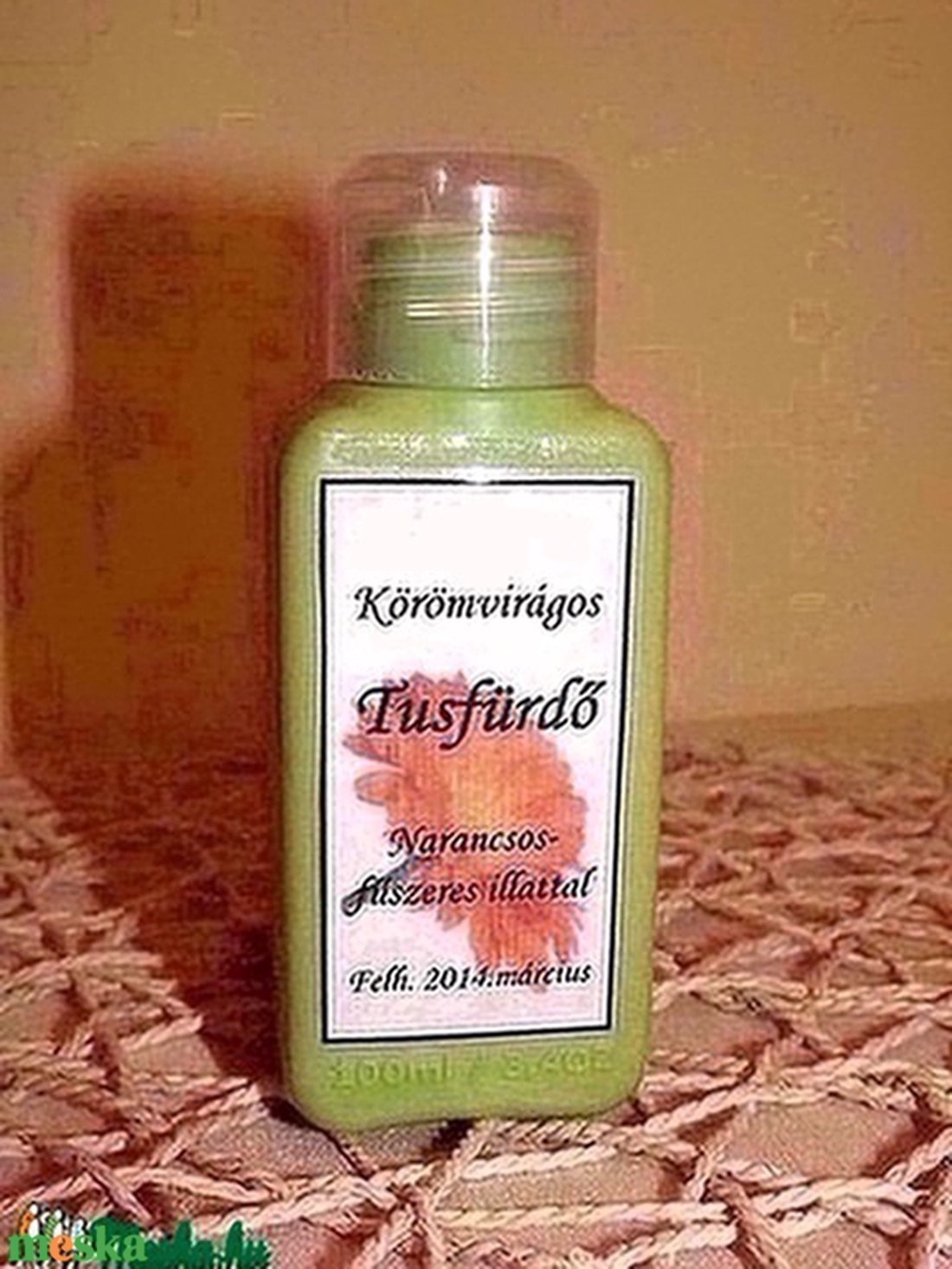 Körömvirágos tusfürdő fűszeres narancs illattal - szépségápolás - szappan & fürdés - kézműves tusfürdő - Meska.hu