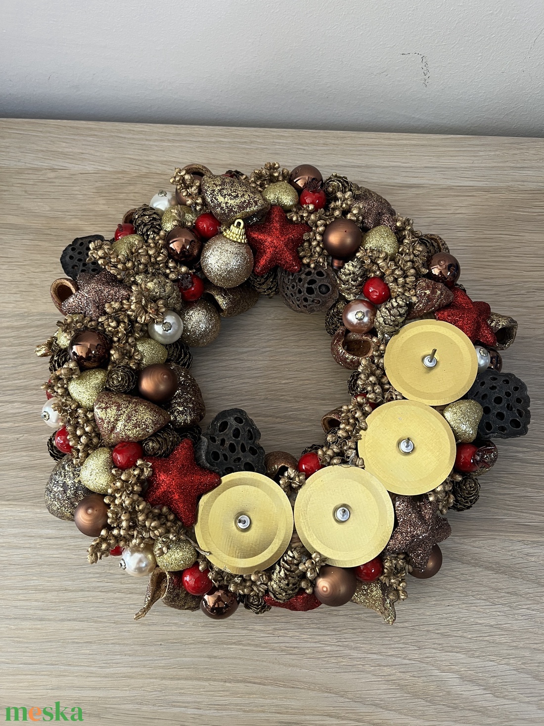 Adventi koszorú - karácsony - adventi díszek - adventi koszorú - Meska.hu