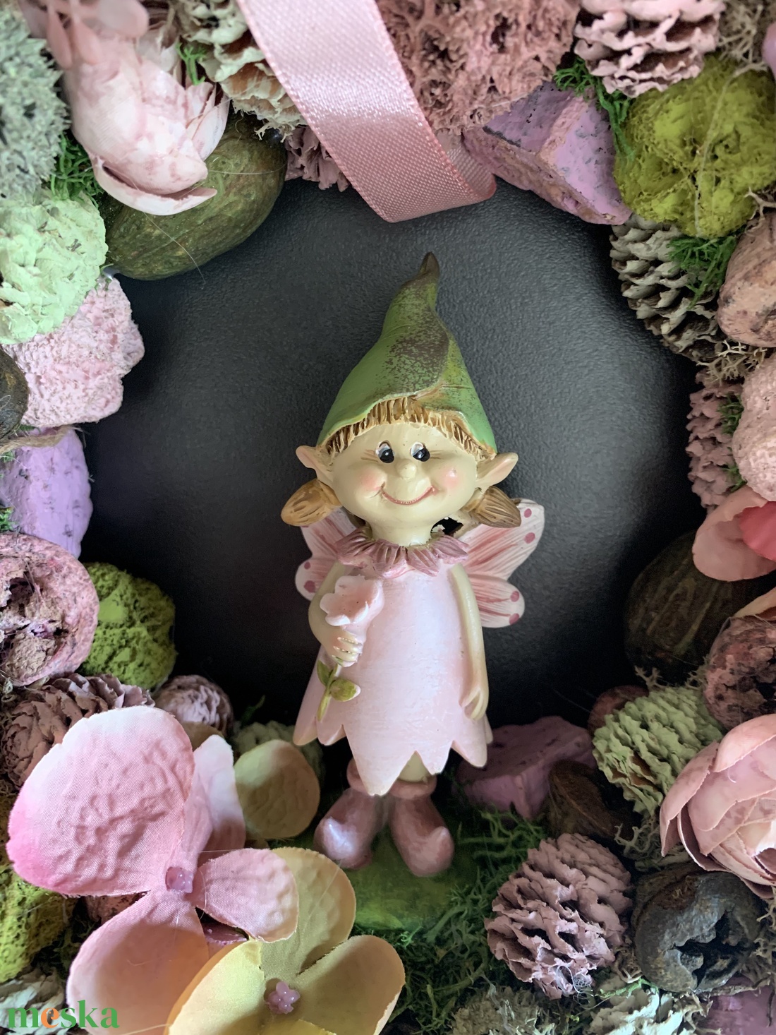 Tavasztündér kopogtató - otthon & életmód - dekoráció - ajtó- és ablak dekoráció - ajtódísz & kopogtató - Meska.hu