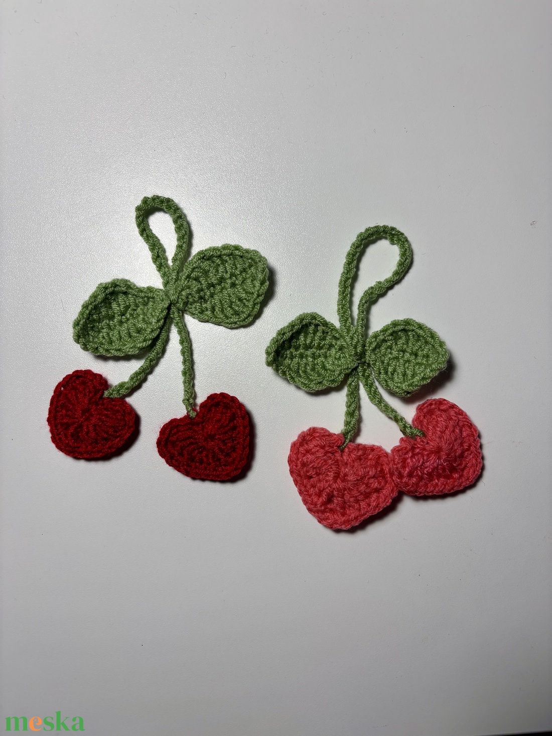 Piros cherry kulcstartó - táska & tok - kulcstartó & táskadísz - táskadísz - Meska.hu