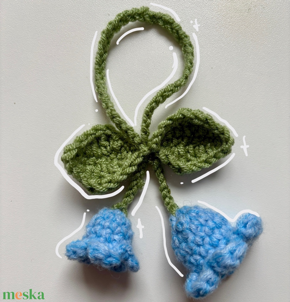 Harangvirág táskadísz - táska & tok - kulcstartó & táskadísz - táskadísz - Meska.hu