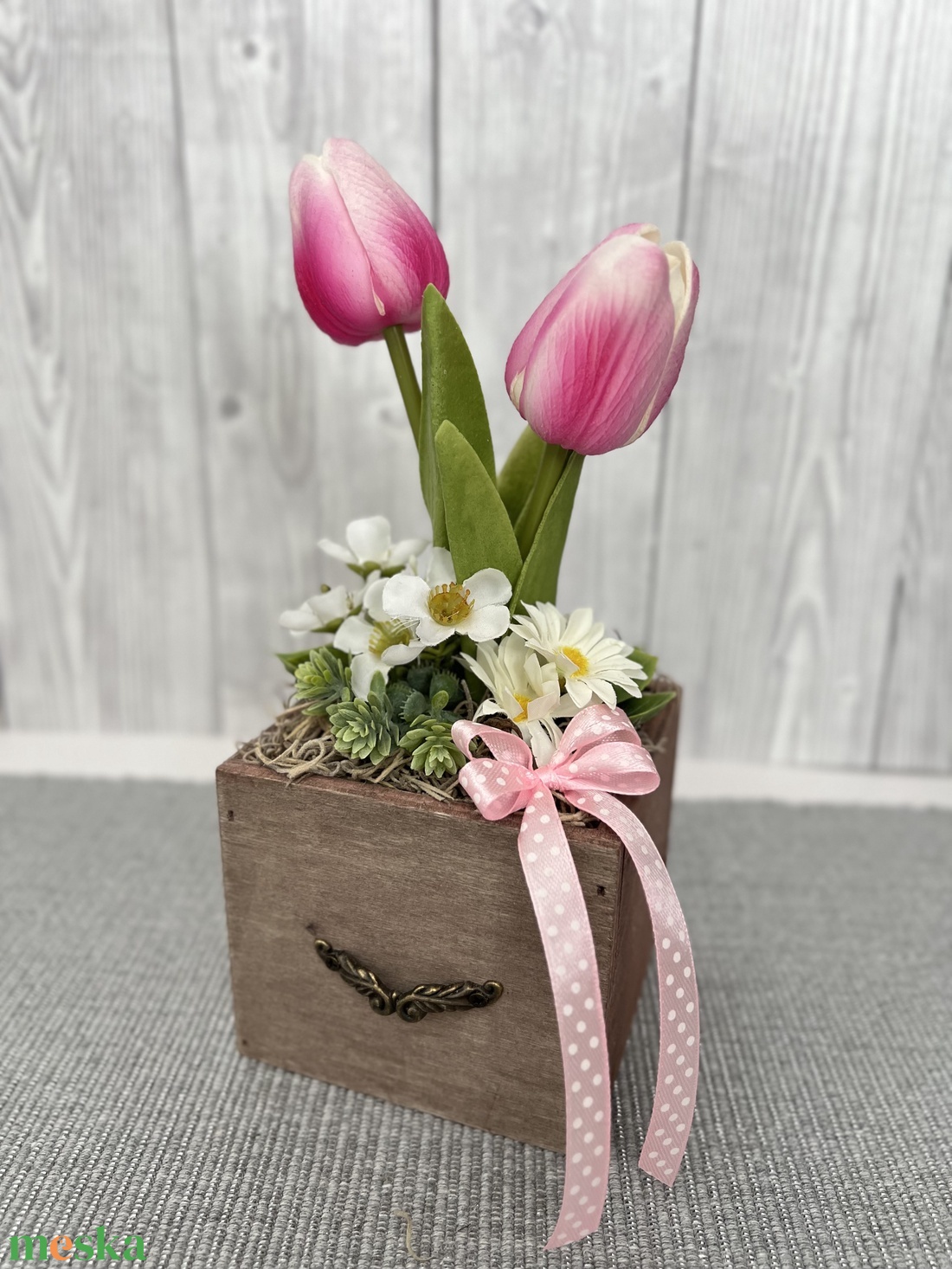 Fiókos tulipán  - otthon & életmód - dekoráció - virágdísz és tartó - virágbox, virágdoboz - Meska.hu