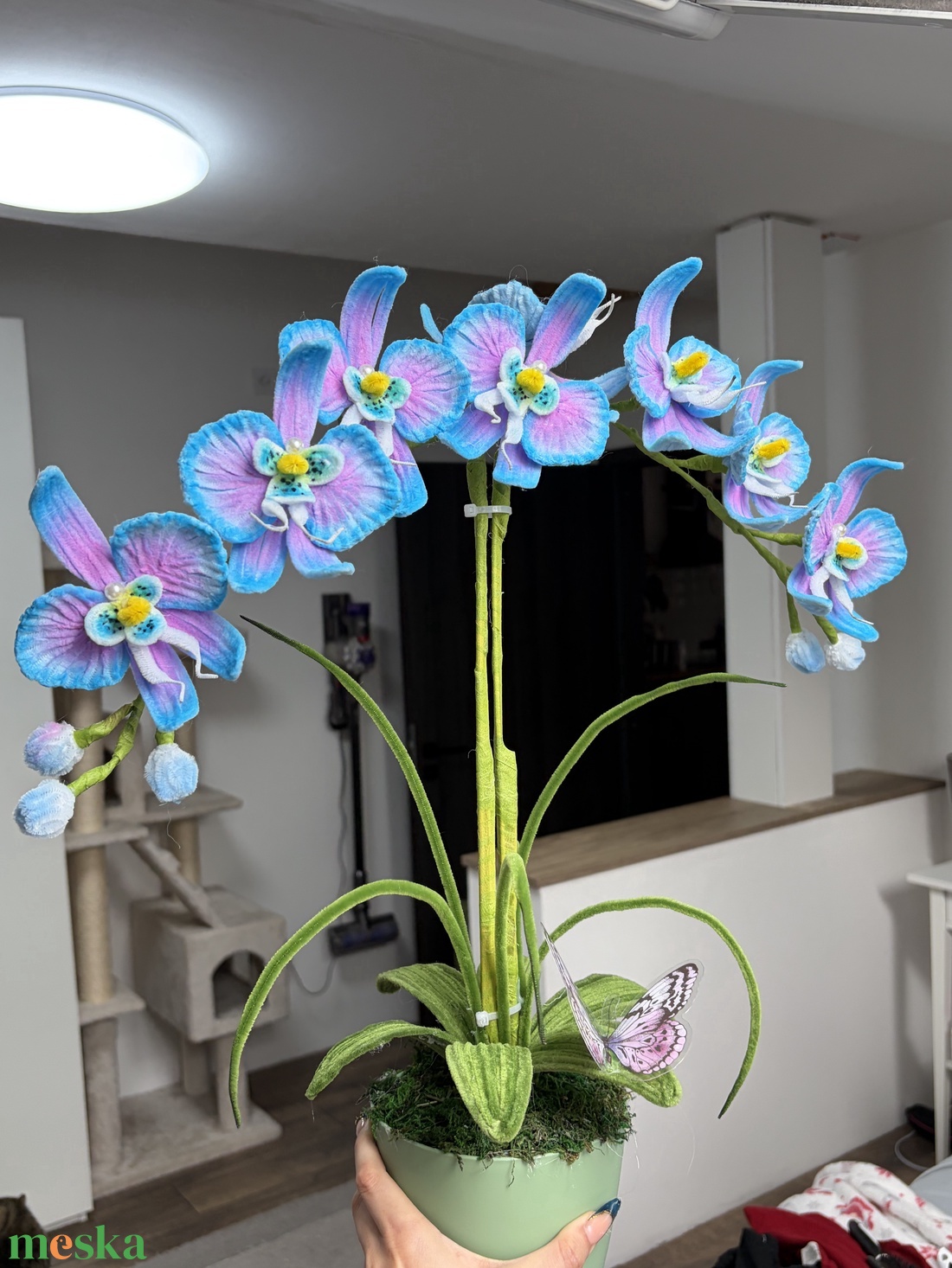 Asztali dísz orchidea - otthon & életmód - virágdekoráció - virágdíszek - asztali virágdísz - Meska.hu