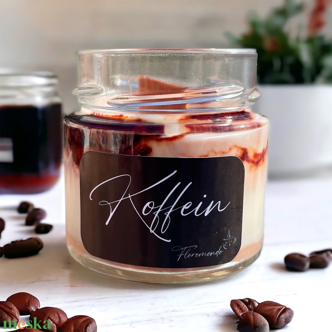 Kávé Illatú Szójagyertya - otthon & életmód - gyertya, illat, aroma - gyertya - Meska.hu