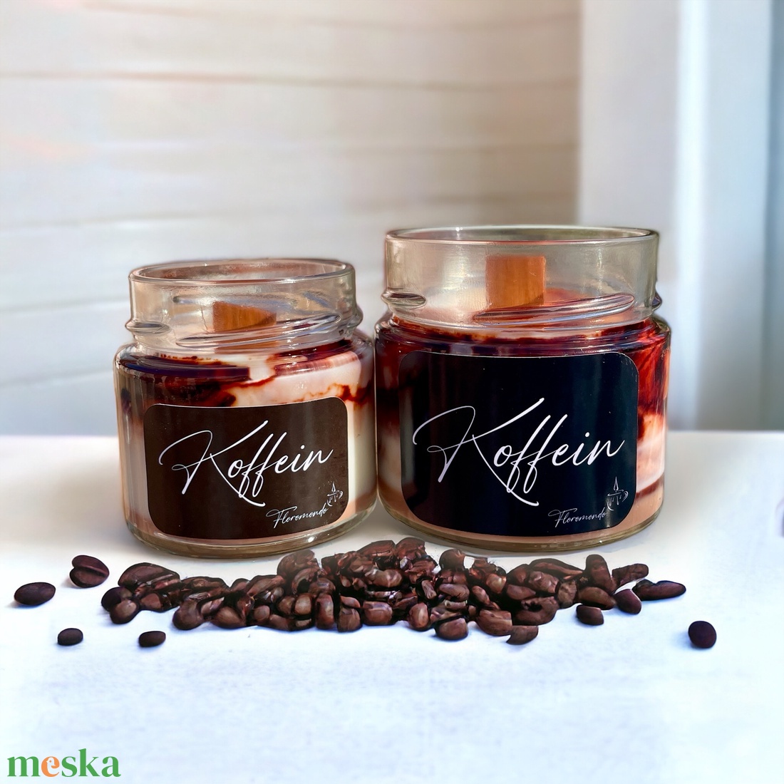 Kávé Illatú Szójagyertya - otthon & életmód - gyertya, illat, aroma - gyertya - Meska.hu