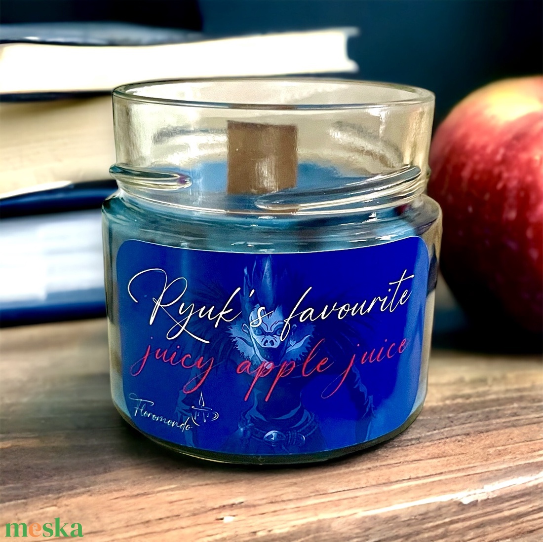 Death Note Ryuk Almás Szójagyertya - otthon & életmód - gyertya, illat, aroma - gyertya - Meska.hu