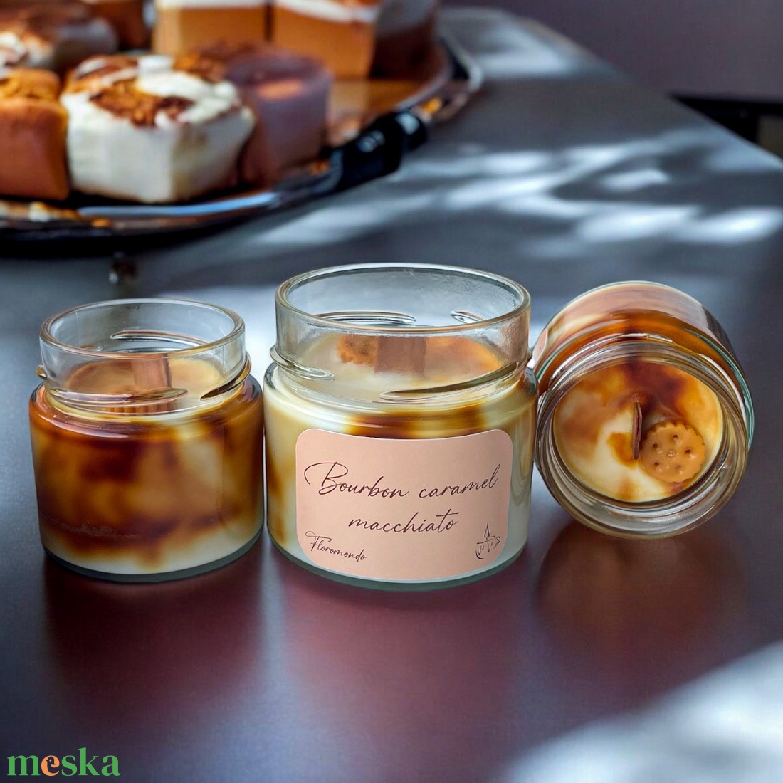Bourbon Caramel Macchiato Illatú Téli Szójagyertya - otthon & életmód - gyertya, illat, aroma - gyertya - Meska.hu Bourbon Caramel Macchiato Illatú Téli Szójagyertya - otthon & életmód - gyertya, illat, aroma - gyertya - Meska.hu
