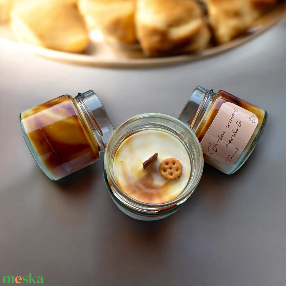 Bourbon Caramel Macchiato Illatú Téli Szójagyertya - otthon & életmód - gyertya, illat, aroma - gyertya - Meska.hu Bourbon Caramel Macchiato Illatú Téli Szójagyertya - otthon & életmód - gyertya, illat, aroma - gyertya - Meska.hu