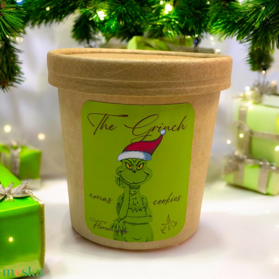 The Grinch Xmas Cookies Karácsonyi Illatviasz (50 g) - otthon & életmód - gyertya, illat, aroma - gyertya - Meska.hu