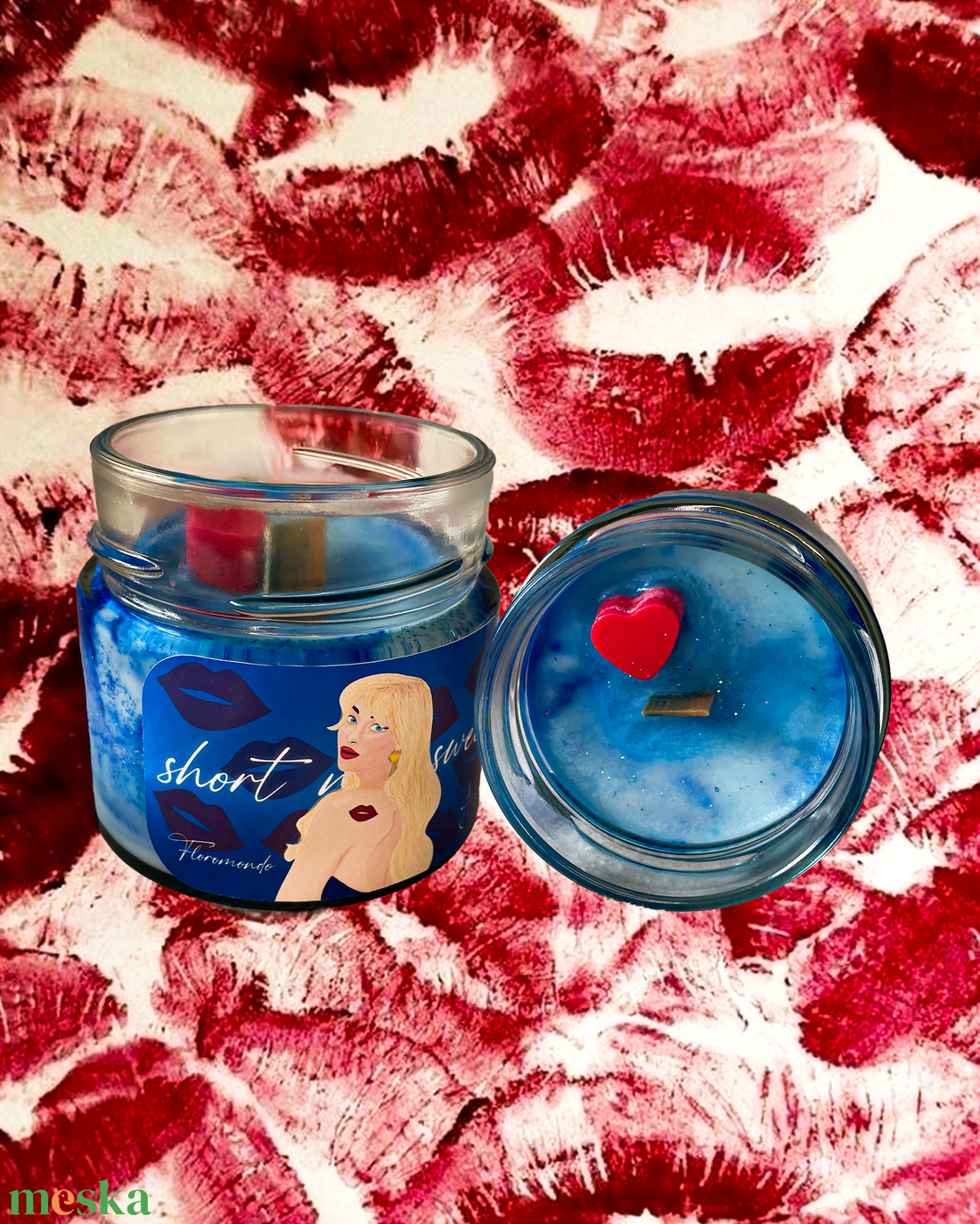 Sabrina Short n Sweet Gyümölcs Illatú Szójagyertya - otthon & életmód - gyertya, illat, aroma - gyertya - Meska.hu