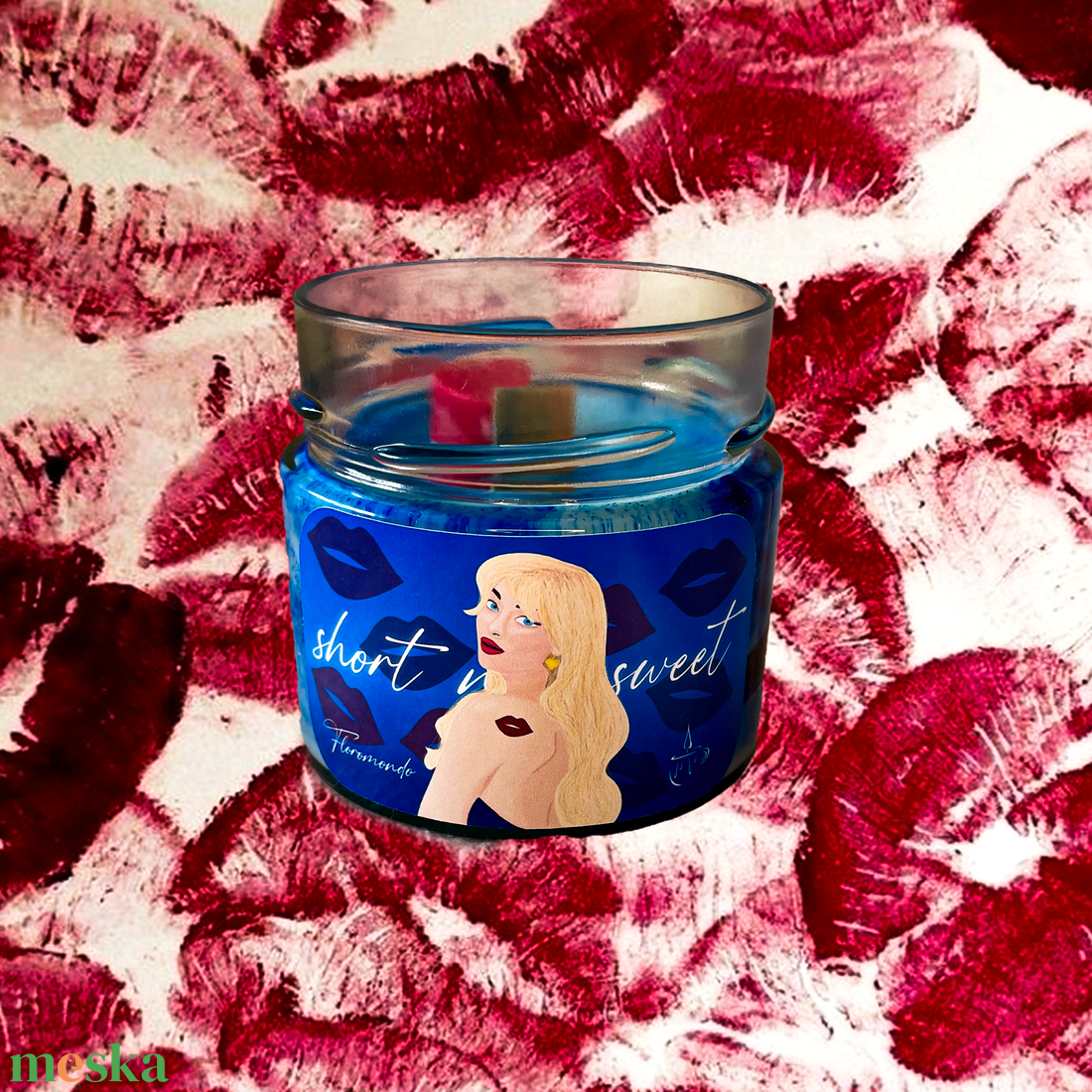 Sabrina Short n Sweet Gyümölcs Illatú Szójagyertya - otthon & életmód - gyertya, illat, aroma - gyertya - Meska.hu