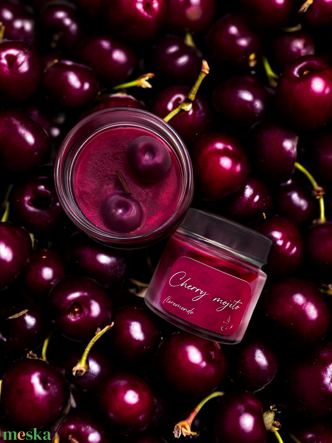Cherry Mojito Cseresznye Illatú Szójagyertya - otthon & életmód - gyertya, illat, aroma - gyertya - Meska.hu Cherry Mojito Cseresznye Illatú Szójagyertya - otthon & életmód - gyertya, illat, aroma - gyertya - Meska.hu