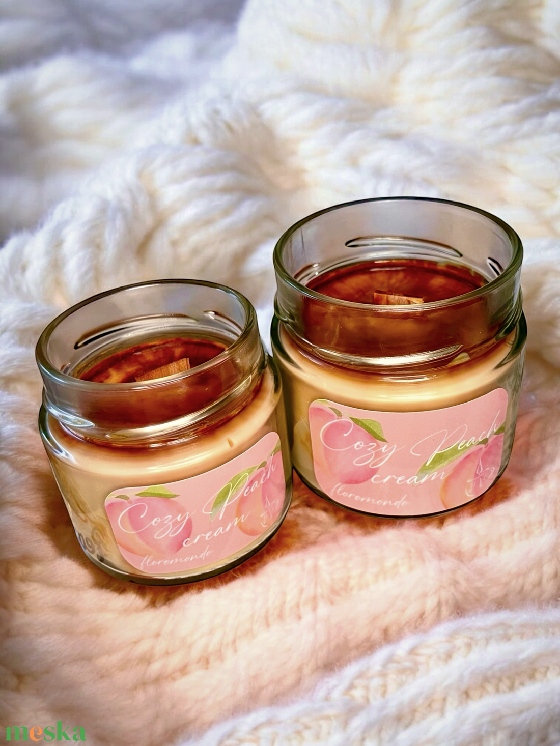 Cozy Peach Cream Őszibarack Illatú Szójagyertya - otthon & életmód - gyertya, illat, aroma - gyertya - Meska.hu Cozy Peach Cream Őszibarack Illatú Szójagyertya - otthon & életmód - gyertya, illat, aroma - gyertya - Meska.hu
