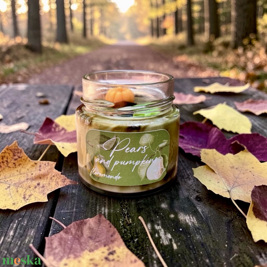 Pears And Pumpkins - Érett Körte Illatú Őszi Illatgyertya - otthon & életmód - gyertya, illat, aroma - gyertya - Meska.hu