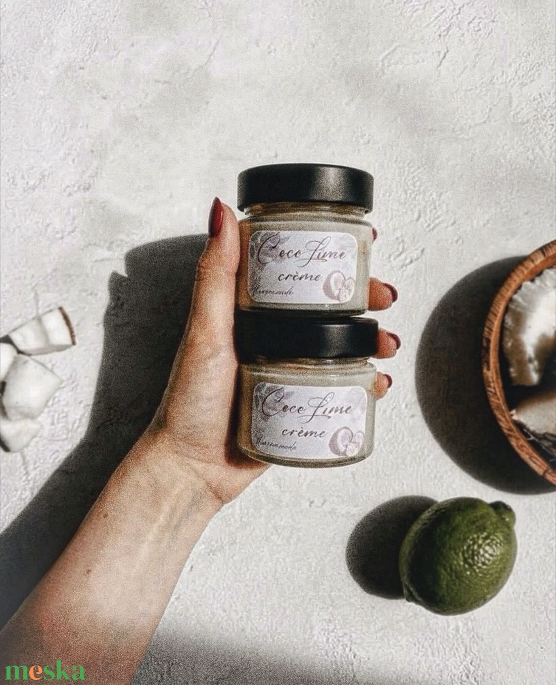 Coco Lime Cr�me - Lime És Kókusz Illatú Illatgyertya - otthon & életmód - gyertya, illat, aroma - gyertya - Meska.hu