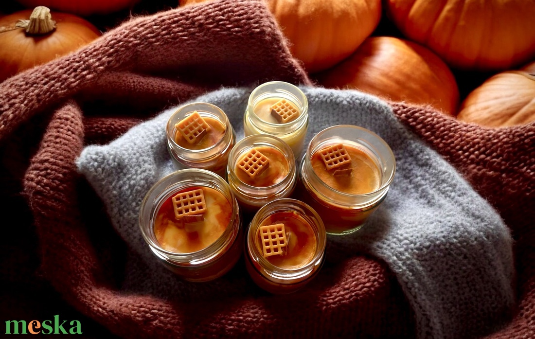 Pumpkin Spice Latte Sütőtök Illatú Szójagyertya - otthon & életmód - gyertya, illat, aroma - gyertya - Meska.hu