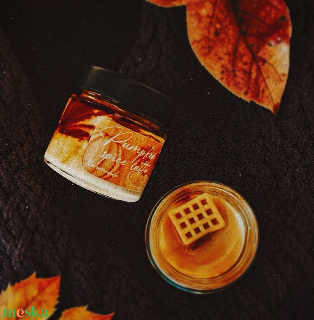 Pumpkin Spice Latte Sütőtök Illatú Szójagyertya - otthon & életmód - gyertya, illat, aroma - gyertya - Meska.hu