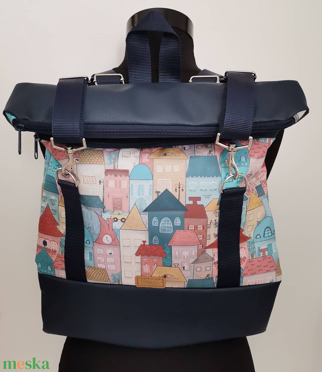 Színes házak, roll top hátizsák/hátitáska/női táska/city bag/ laptop hátizsák róza - táska & tok - hátizsák - roll top hátizsák - Meska.hu Színes házak, roll top hátizsák/hátitáska/női táska/city bag/ laptop hátizsák róza - táska & tok - hátizsák - roll top hátizsák - Meska.hu