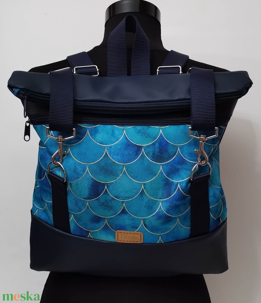 Hullám mintás, Roll top hátizsák/Hátitáska/Laptop hátizsák/Női táska/City bag/Hátizsák róza - táska & tok - laptoptáska, laptop hátizsák - Meska.hu Hullám mintás, Roll top hátizsák/Hátitáska/Laptop hátizsák/Női táska/City bag/Hátizsák róza - táska & tok - laptoptáska, laptop hátizsák - Meska.hu