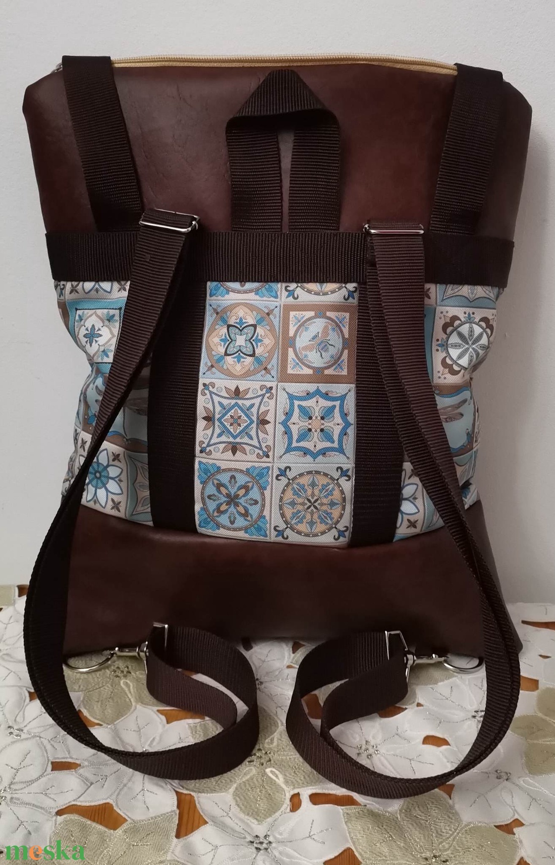 Roll top hátizsák/laptop hátizsák/laptop táska/city bag/hátizsák róza - táska & tok - laptoptáska, laptop hátizsák - Meska.hu