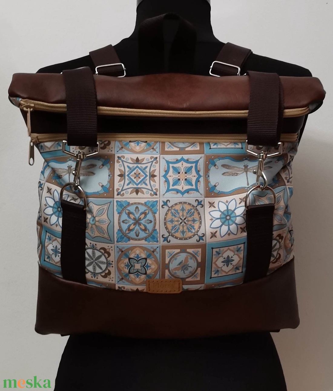 Roll top hátizsák/laptop hátizsák/laptop táska/city bag/hátizsák róza - táska & tok - laptoptáska, laptop hátizsák - Meska.hu