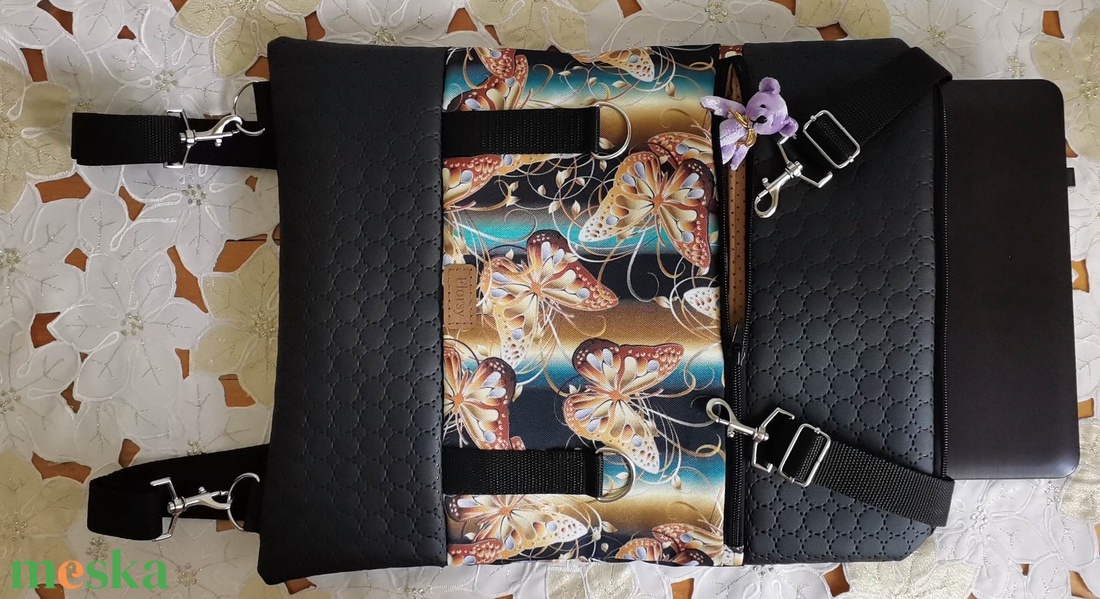 Arany pillangók nárcisz Roll top hátizsák - táska & tok - laptoptáska, laptop hátizsák - Meska.hu
